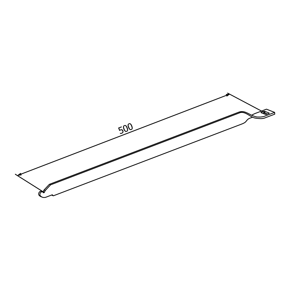 Twisted steel waler
