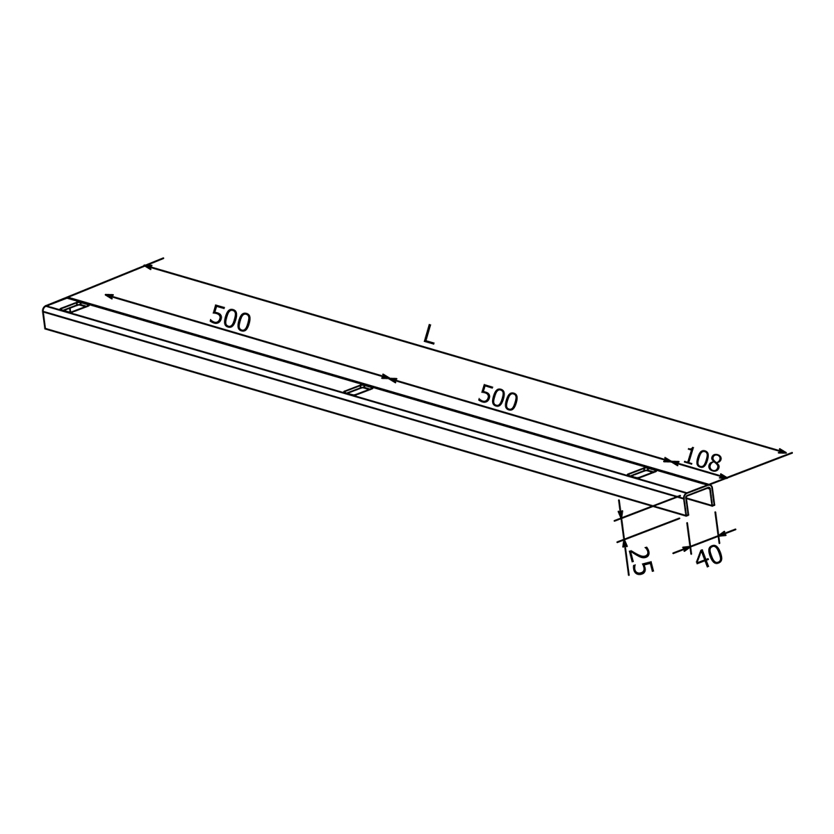 Large and small formwork wedges — 2
