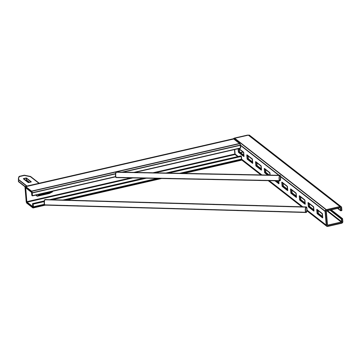 Rectangular-column formwork clamp, two sides ≤ 45 cm and two sides ≥ 47 cm