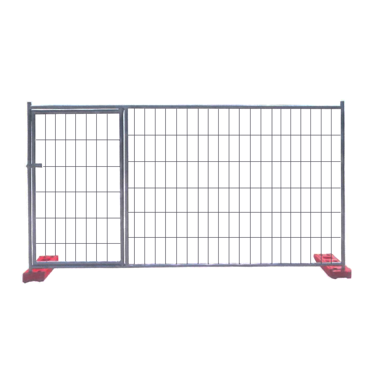 Galvanized temporary fence gate panel, 200 × 350 cm