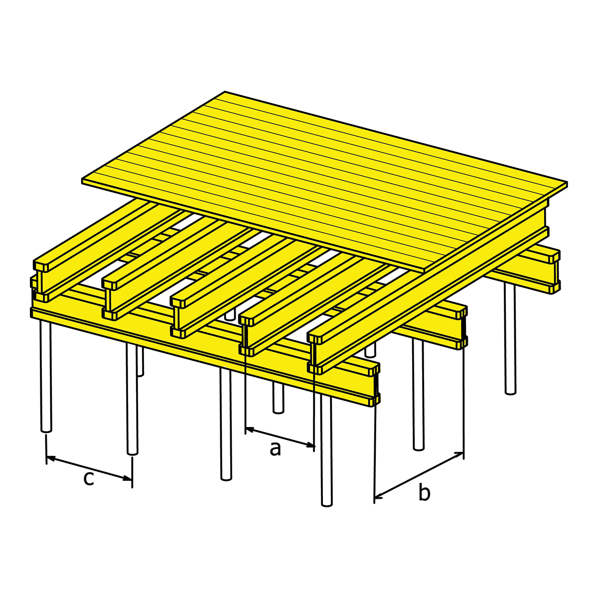 Cassaforma con travi in legno H20 — 3
