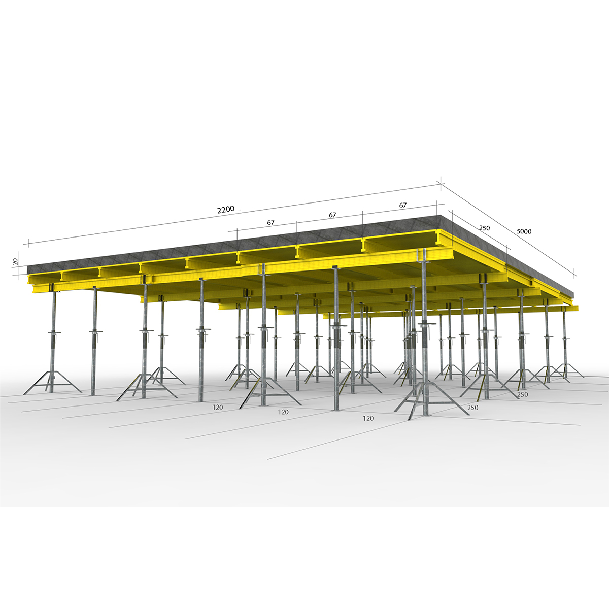 Cassaforma con travi in legno H20 — 4