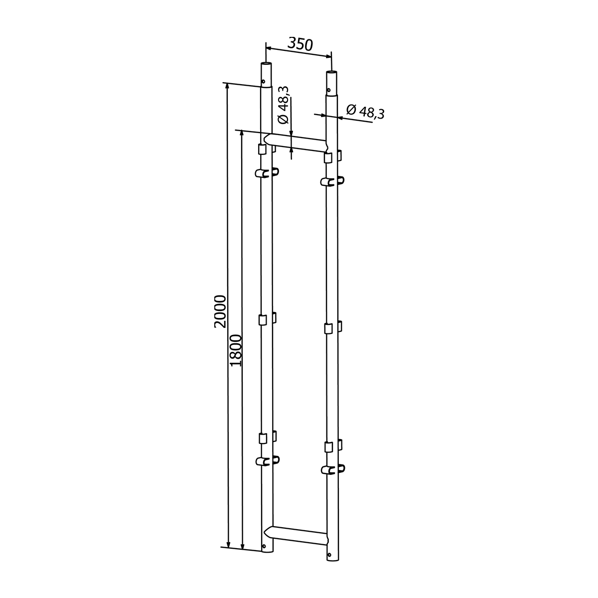 Narrow starter frame, lower element — bushing system