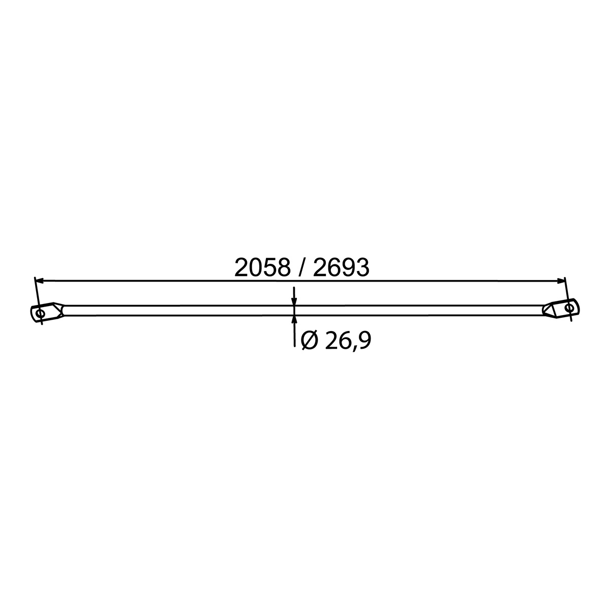 Reinforced diagonal brace — pin system