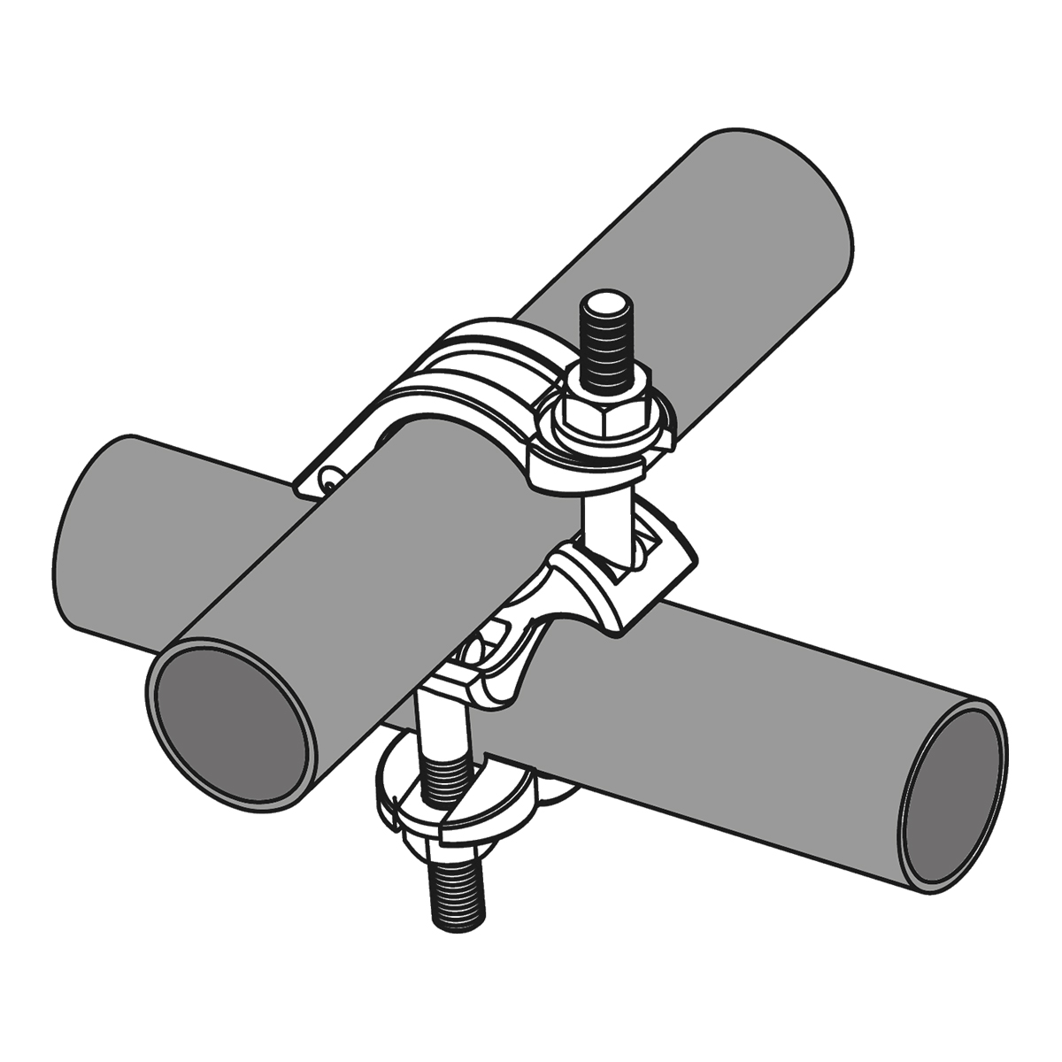 Fixed scaffold coupler EN 74