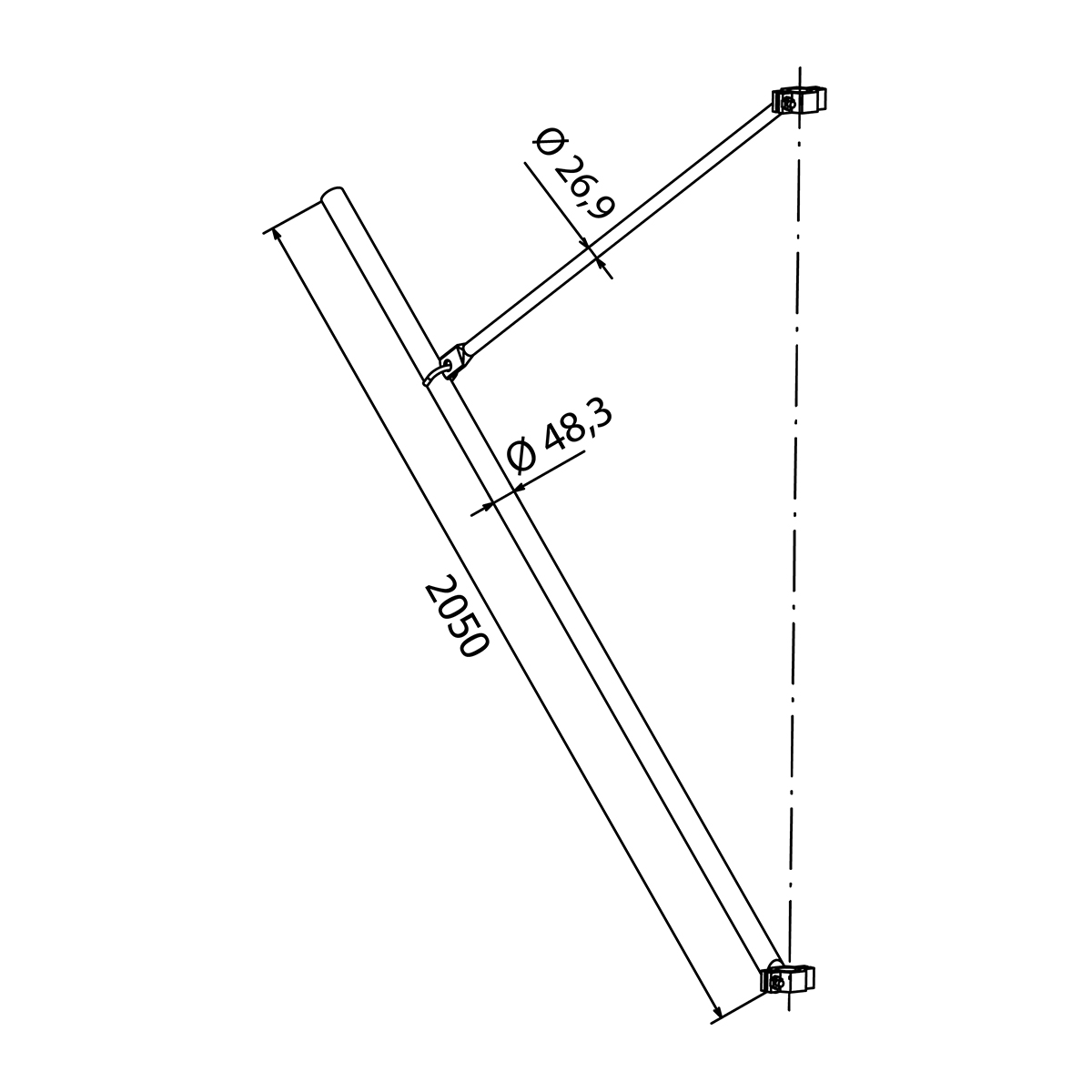 Guardrail post