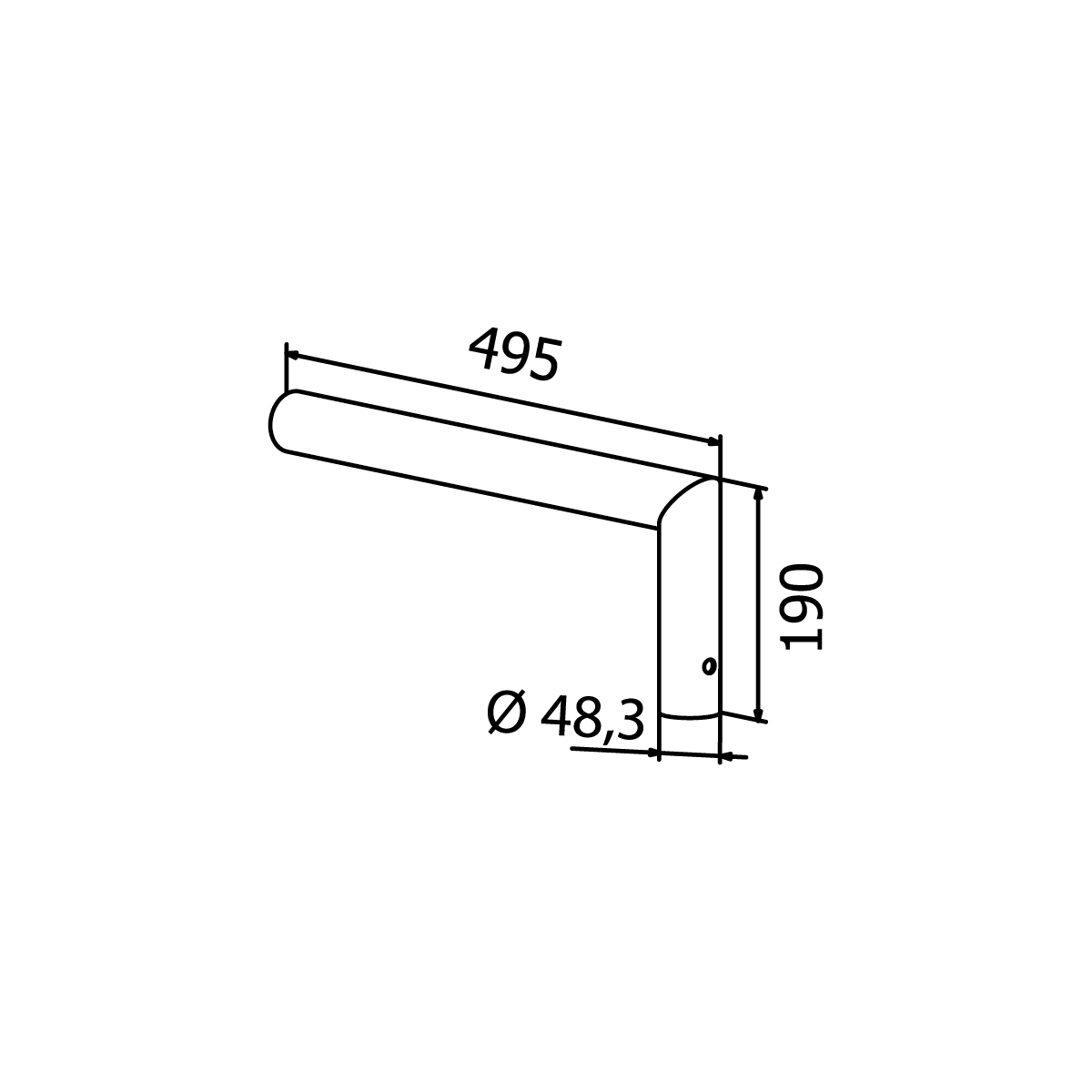 Galvanized scaffold anchoring tube