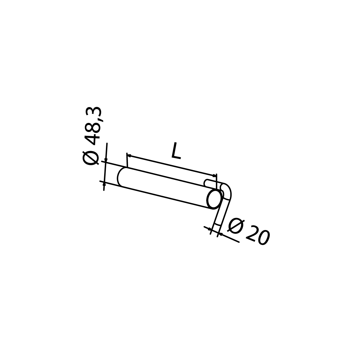 Tube d’ancrage galvanisé pour échafaudage — 2