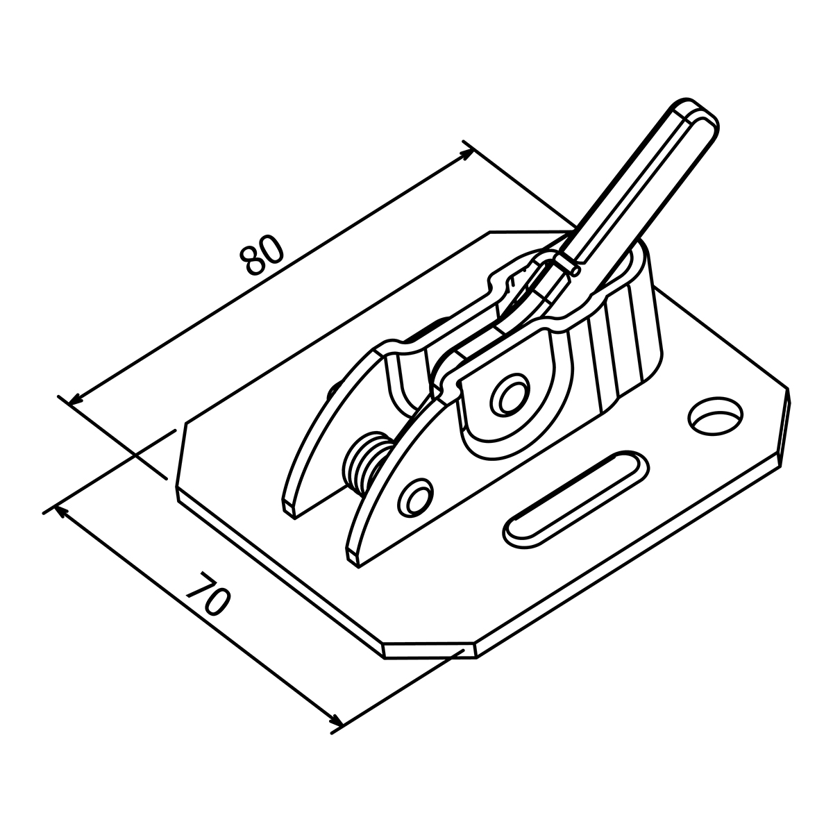 Spring clamp for reinforcing bar Ø 6–10 mm